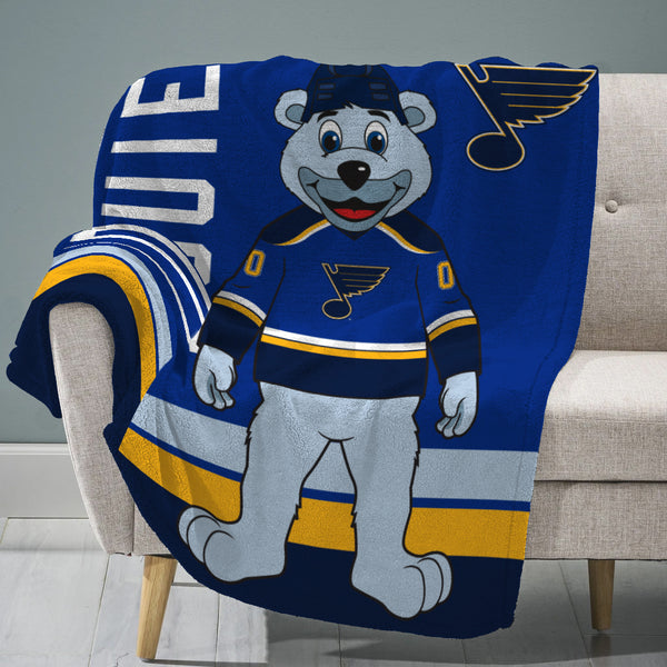 St. Louis Blues Personalized Jersey Silk Touch Sherpa Throw Blanket -  Sports Unlimited