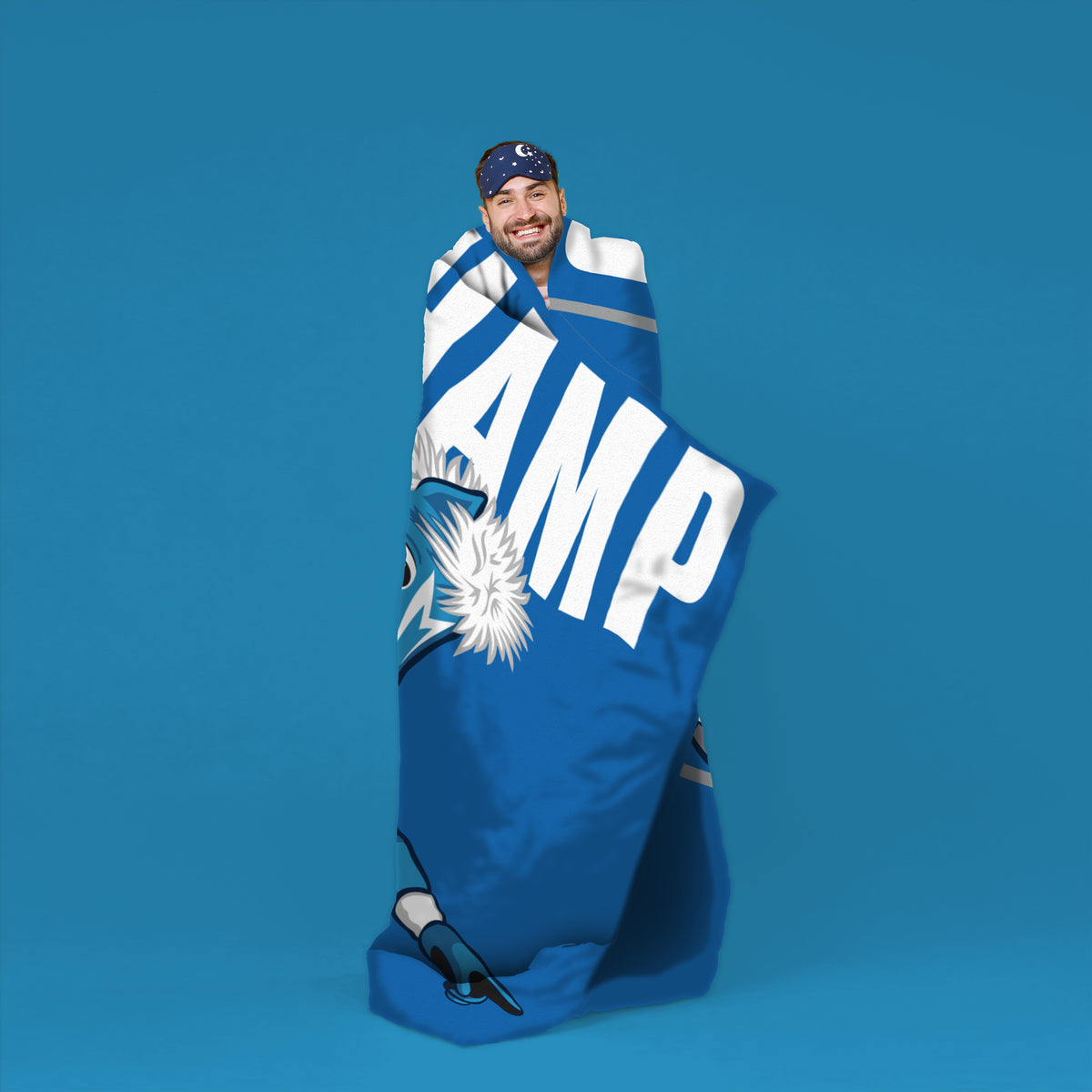 Dallas Mavericks Champ Mascot 60” x 80” Raschel Plush Blanket