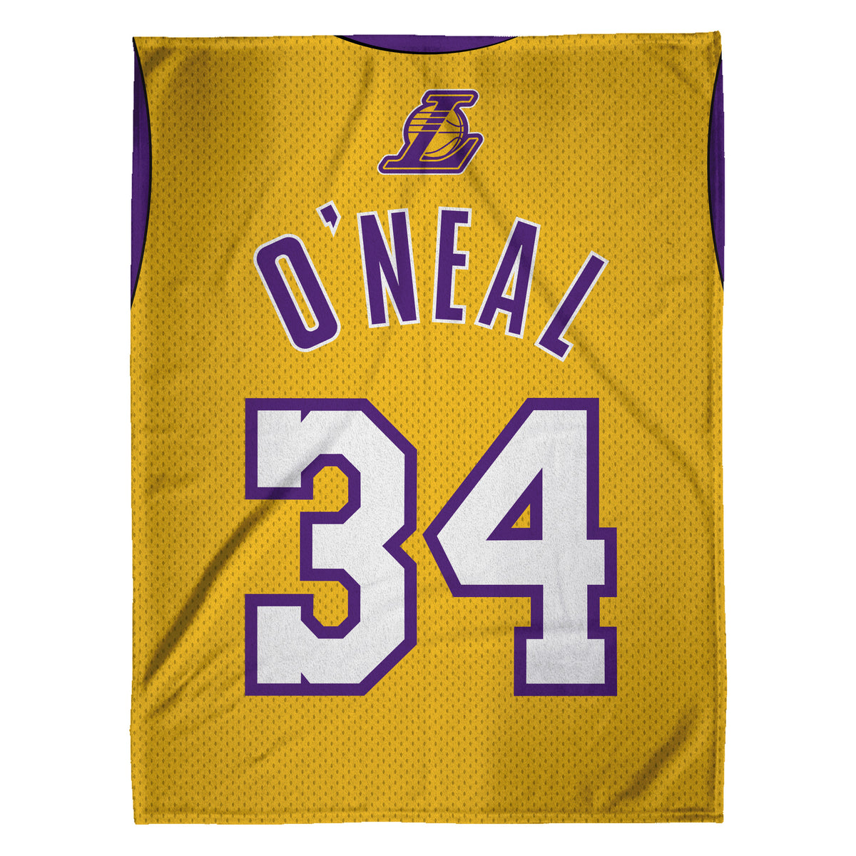 Los Angeles Lakers Shaquille O&#39;Neal 60” x 80” Raschel Plush Blanket