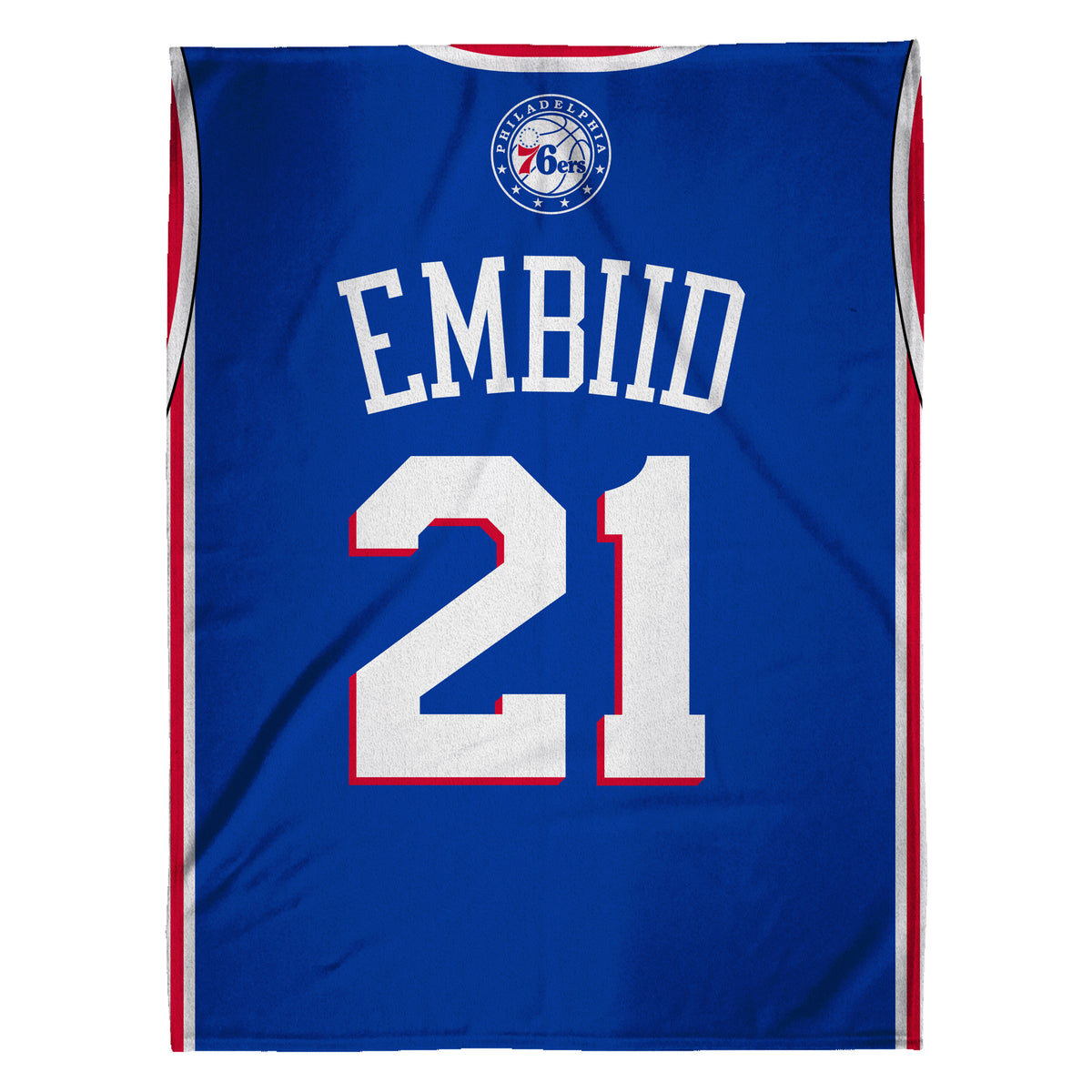 Philadelphia 76ers Joel Embiid 60” x 80” Plush Jersey Blanket