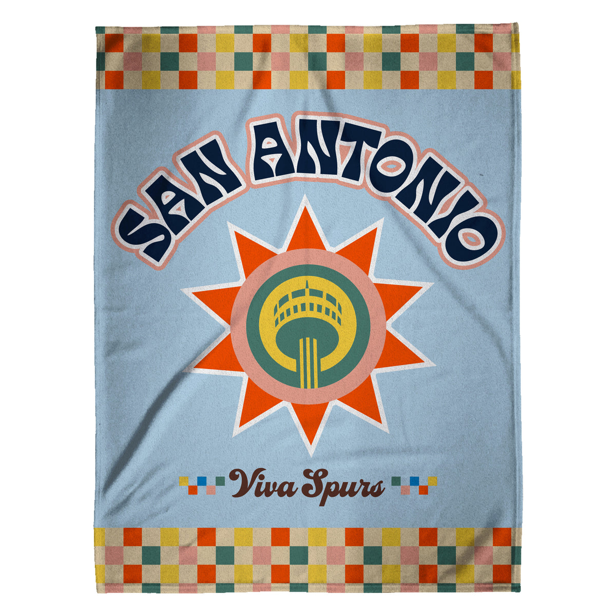 San Antonio Spurs City Edition 60” x 80” Raschel Plush Blanket