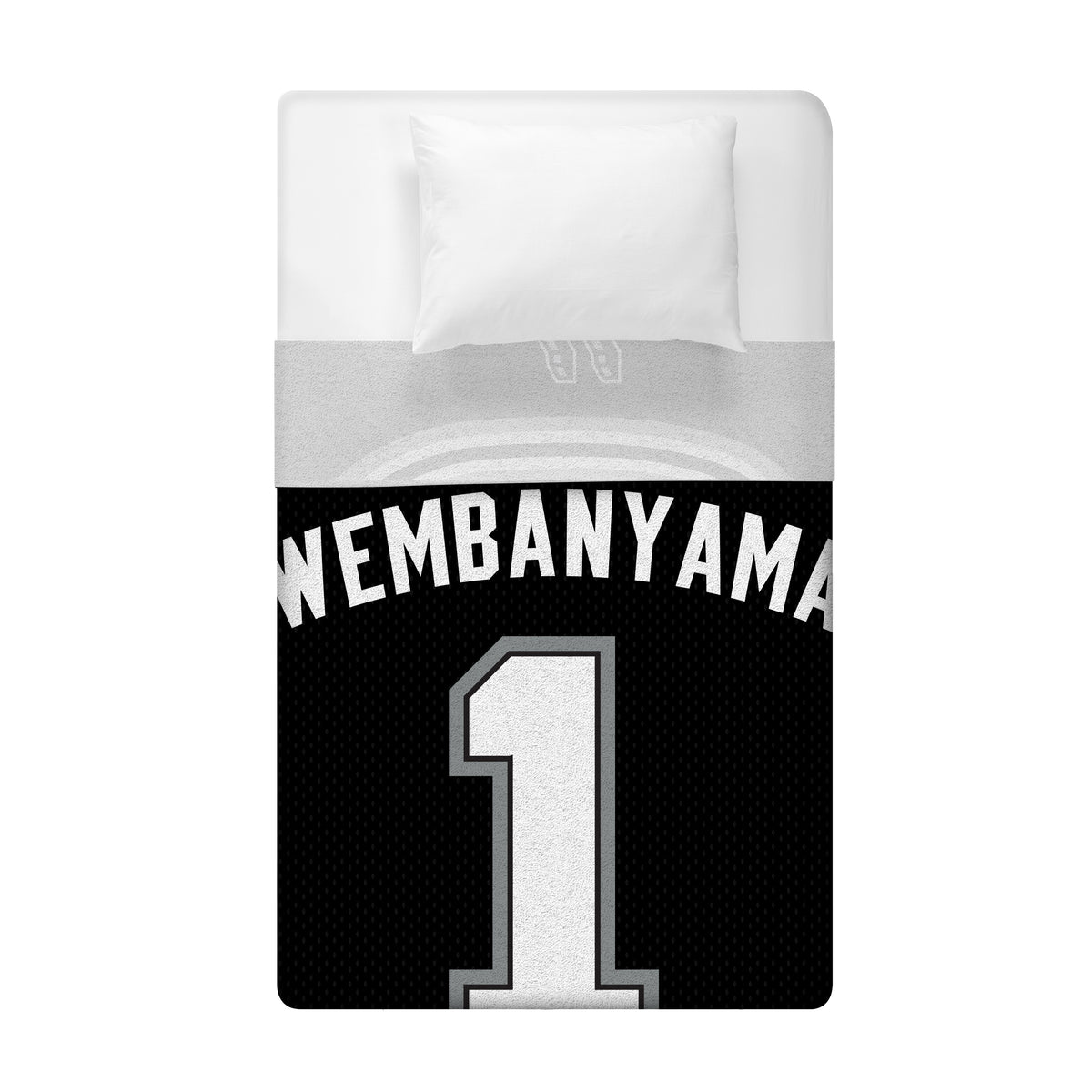 San Antonio Spurs Victor Wembanyama 60” x 80” Plush Jersey Blanket