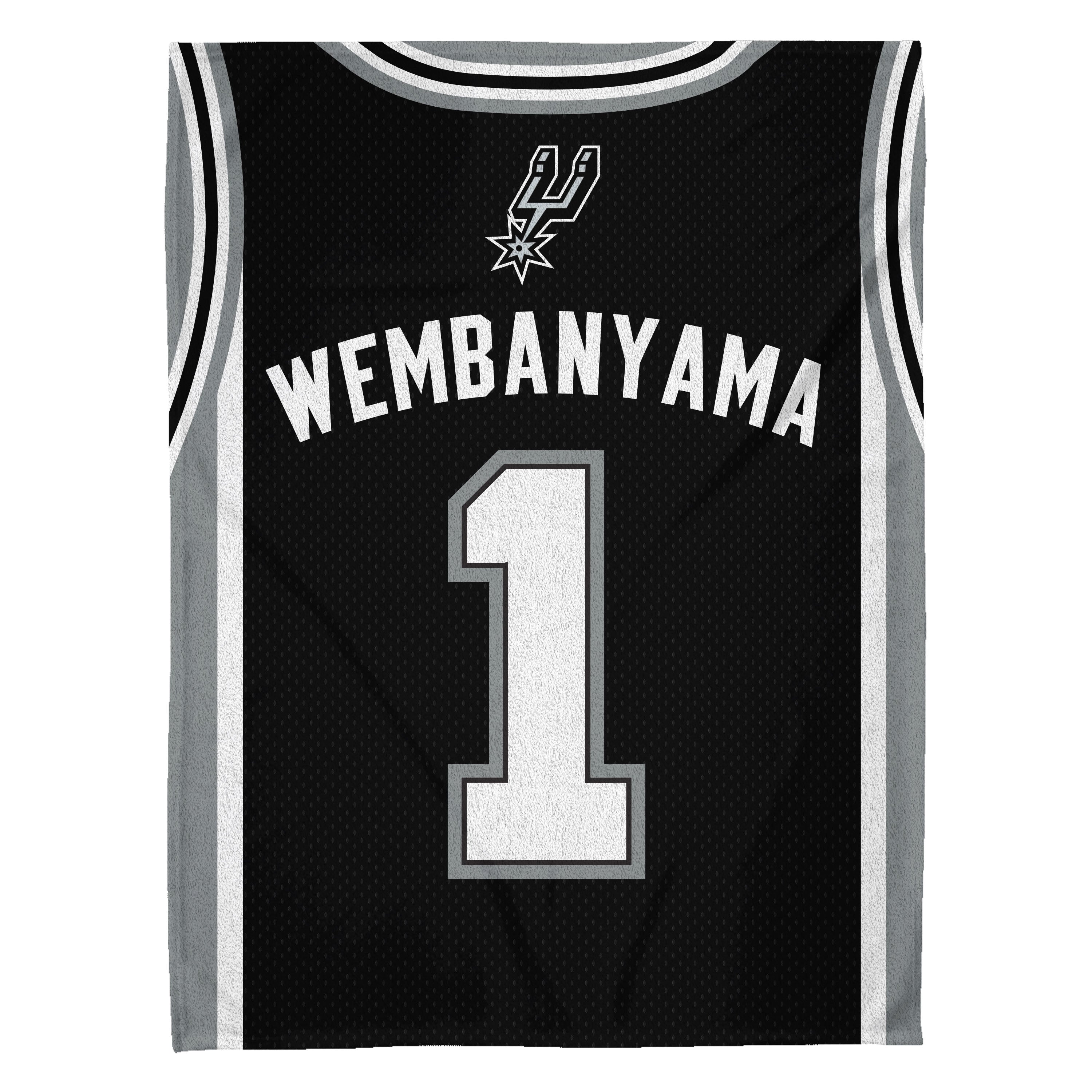 San Antonio Spurs Victor Wembanyama 60” x 80” Raschel Plush