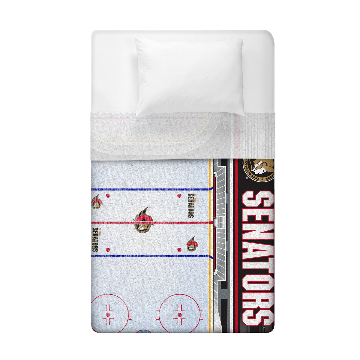 Ottawa Senators Home Ice 60” x 80” Plush Blanket