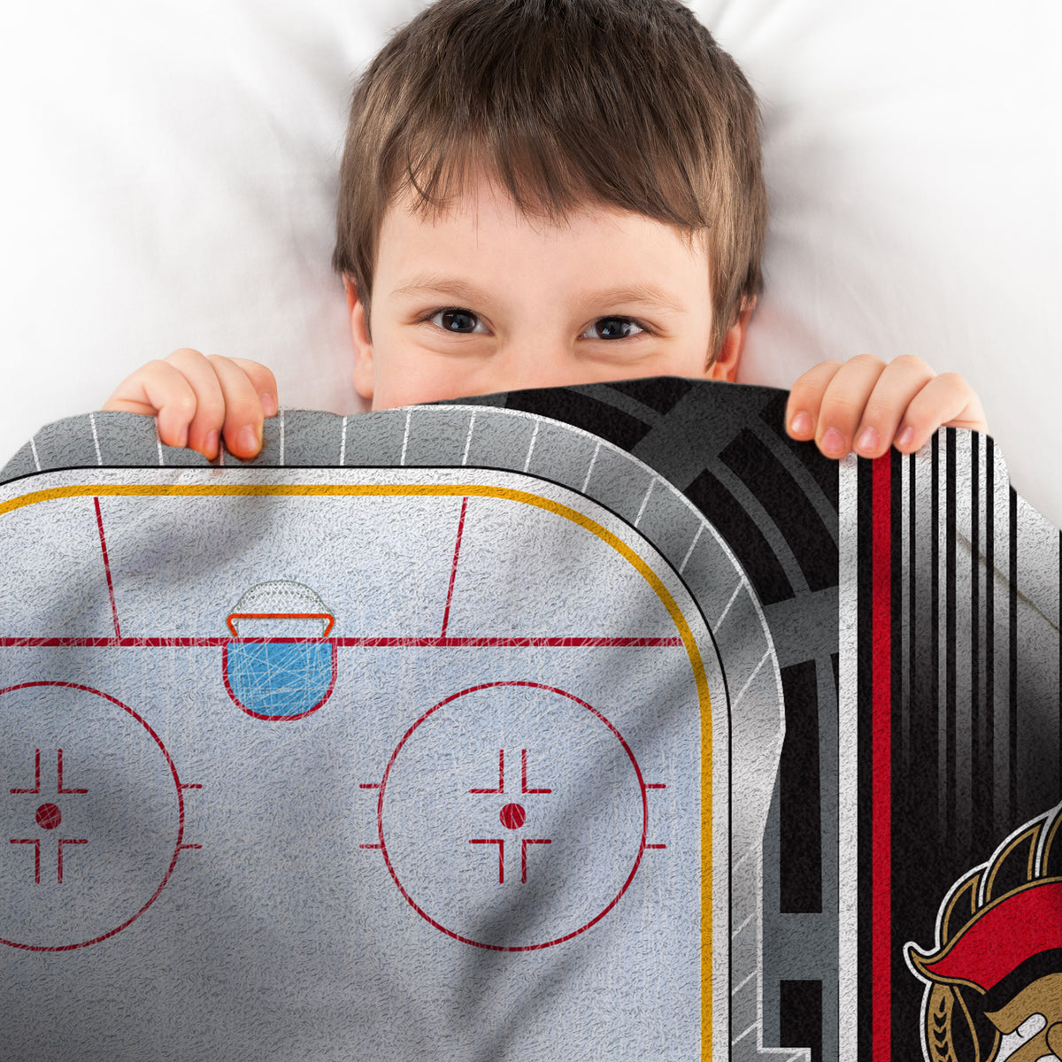 Ottawa Senators Home Ice 60” x 80” Raschel Plush Blanket