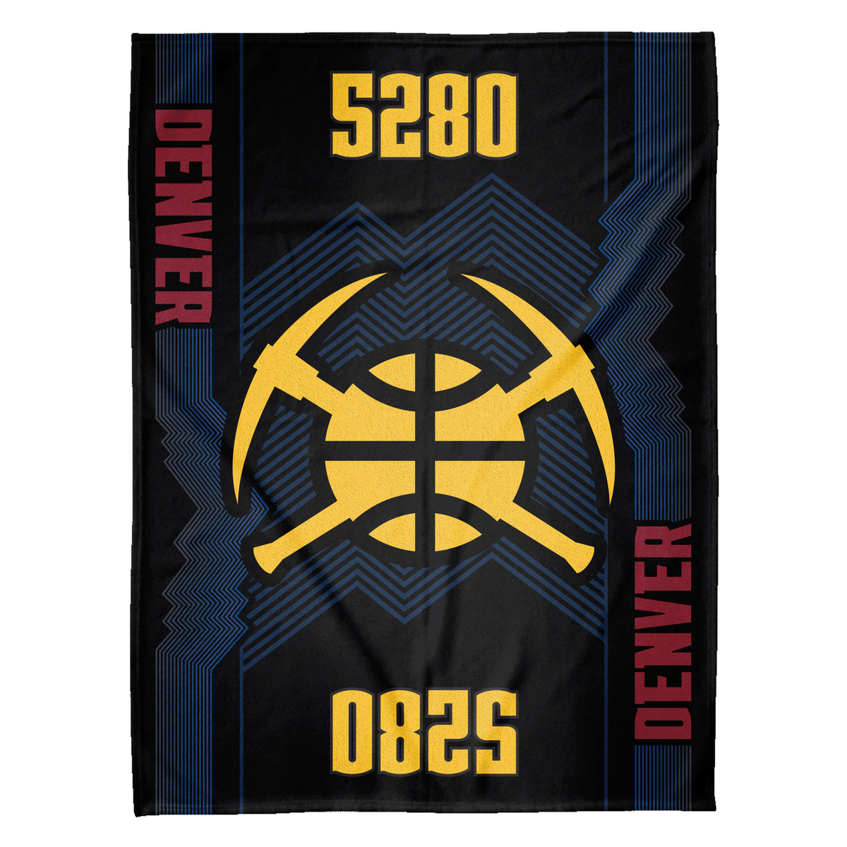 Denver Nuggets City Edition 60” x 80” Raschel Plush Blanket