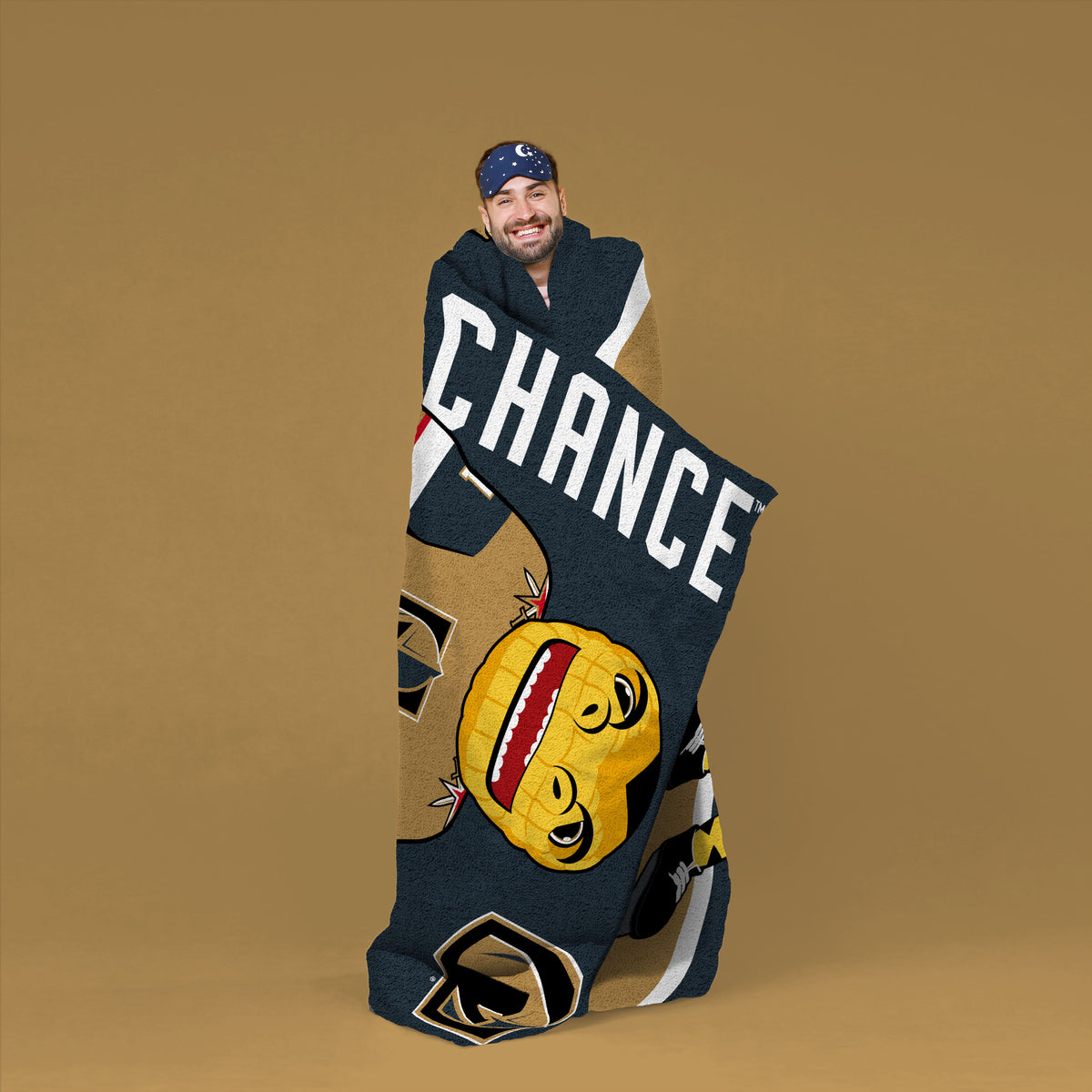 Vegas Golden Knights Chance Mascot 60” x 80” Raschel Plush Blanket