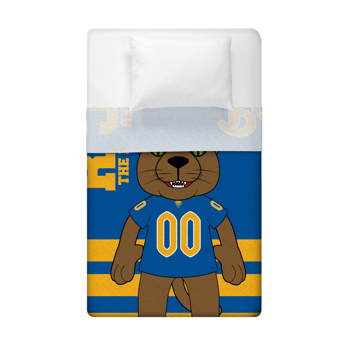 Pittsburgh Panthers Mascot 60” x 80” Raschel Plush Blanket
