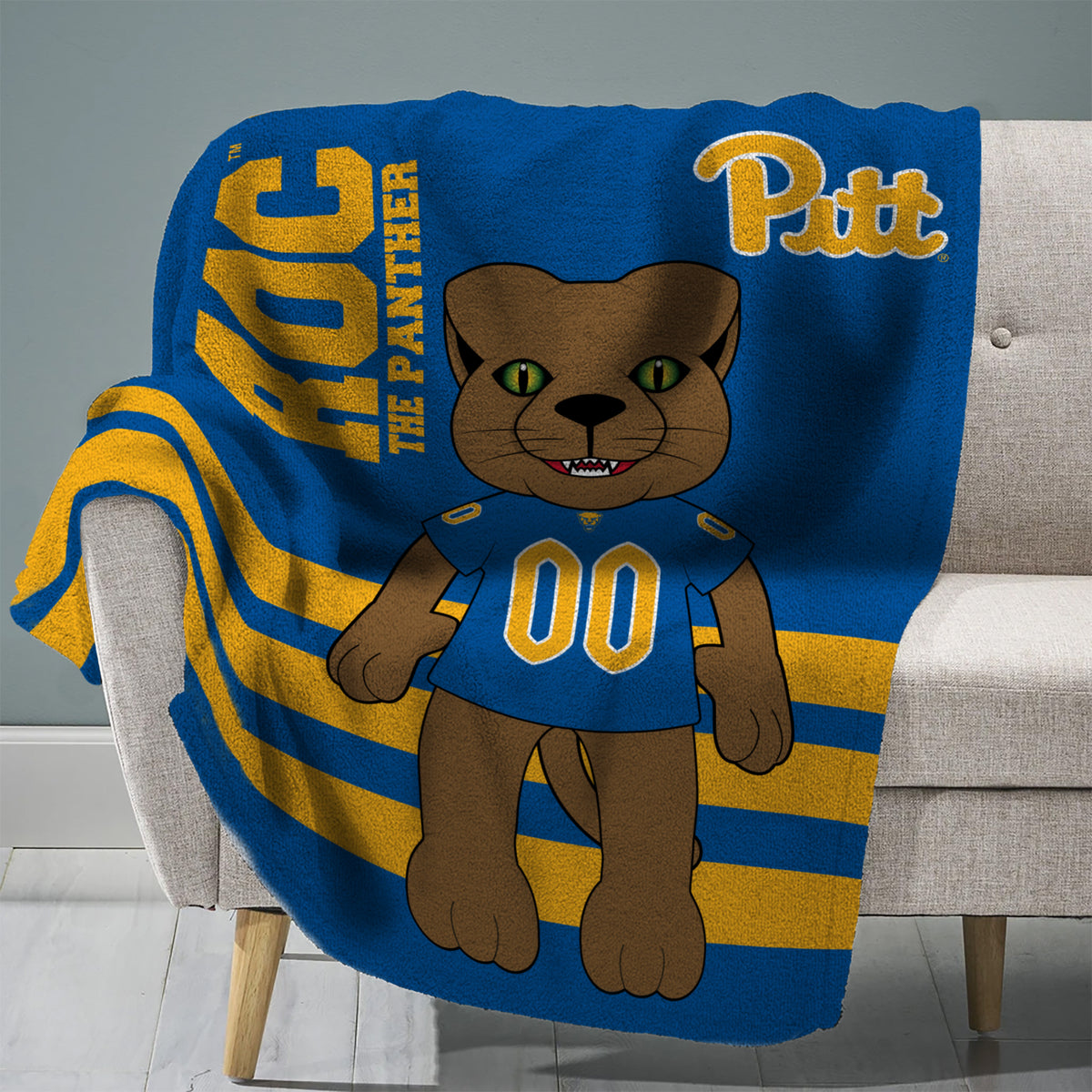 Pittsburgh Panthers Mascot 60” x 80” Plush Blanket