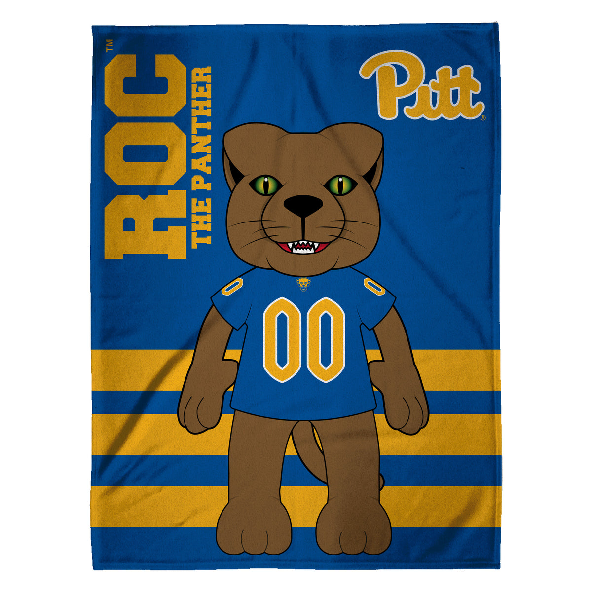 Pittsburgh Panthers Mascot 60” x 80” Raschel Plush Blanket