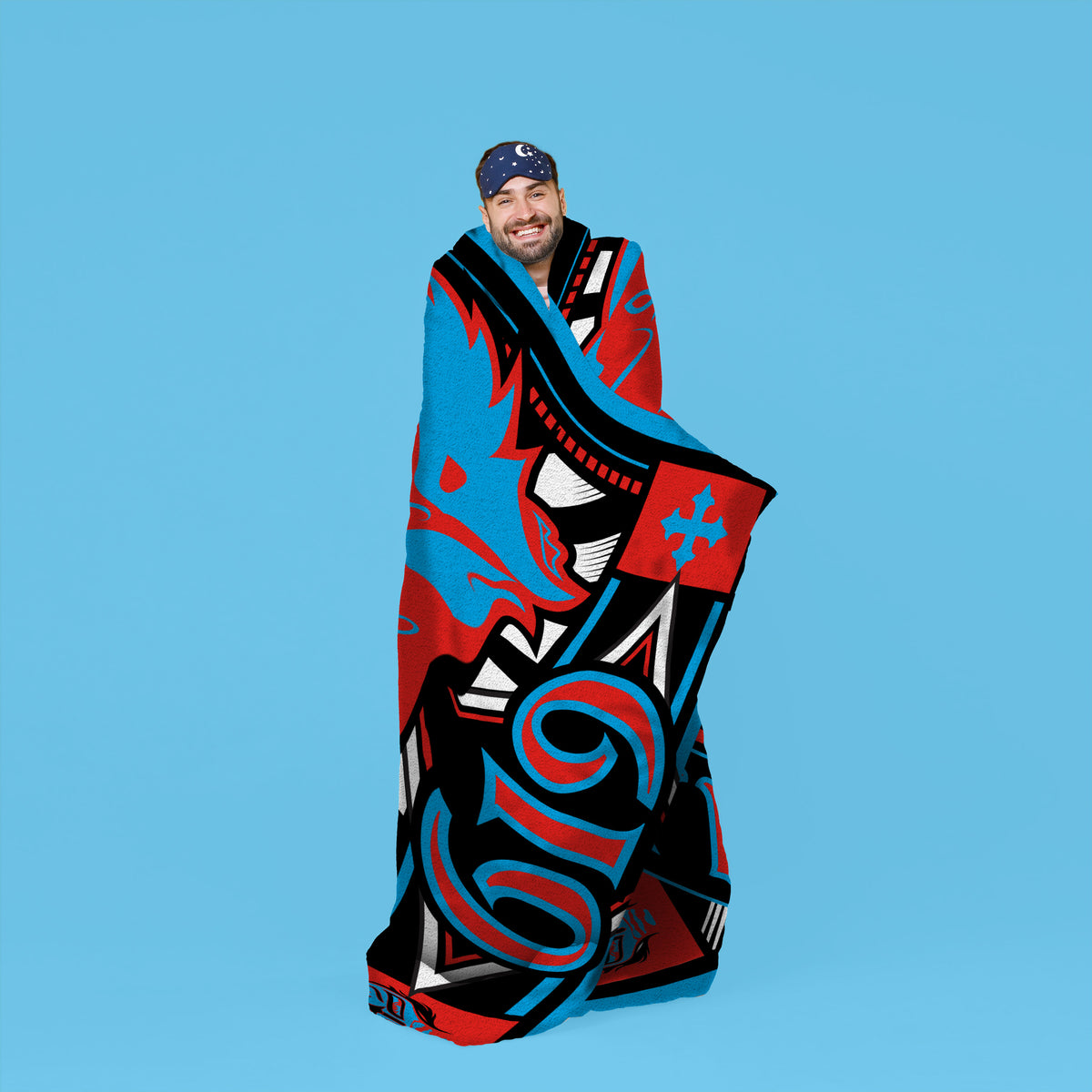 WWE Rey Mysterio 60” x 80” Raschel Plush Blanket