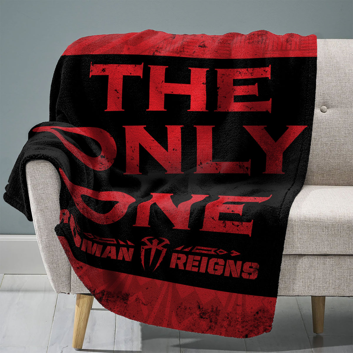 WWE Roman Reigns 60” x 80” Raschel Plush Blanket - The Only One