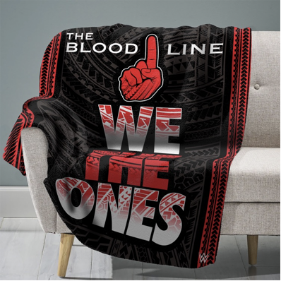 WWE Bloodline 60” x 80” Raschel Plush Blanket