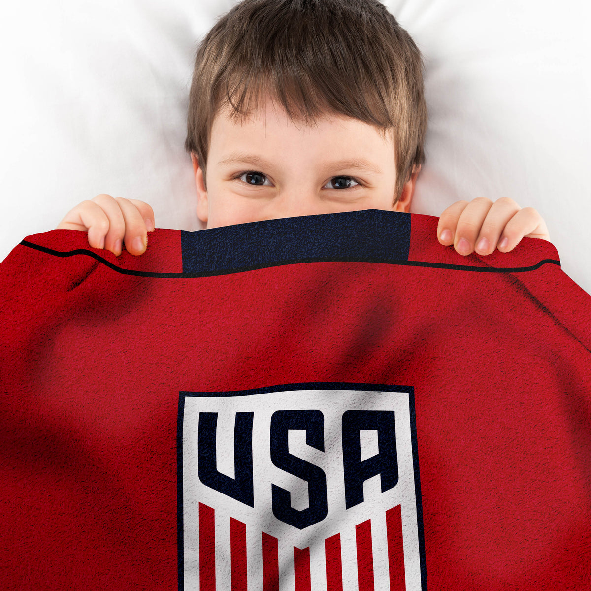 US Women&#39;s Soccer Lindsey Horan 60” x 80” Plush Jersey Blanket