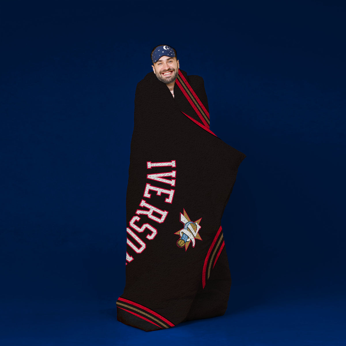 Philadelphia 76ers Allen Iverson 60” x 80” Plush Jersey Blanket