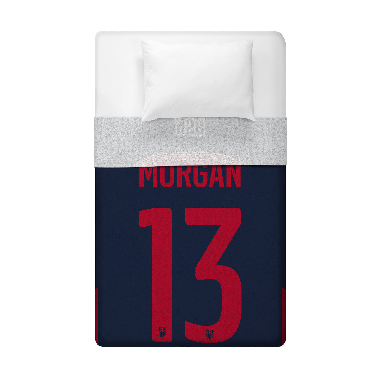 US Women&#39;s Soccer Alex Morgan 60” x 80” Plush Jersey Blanket