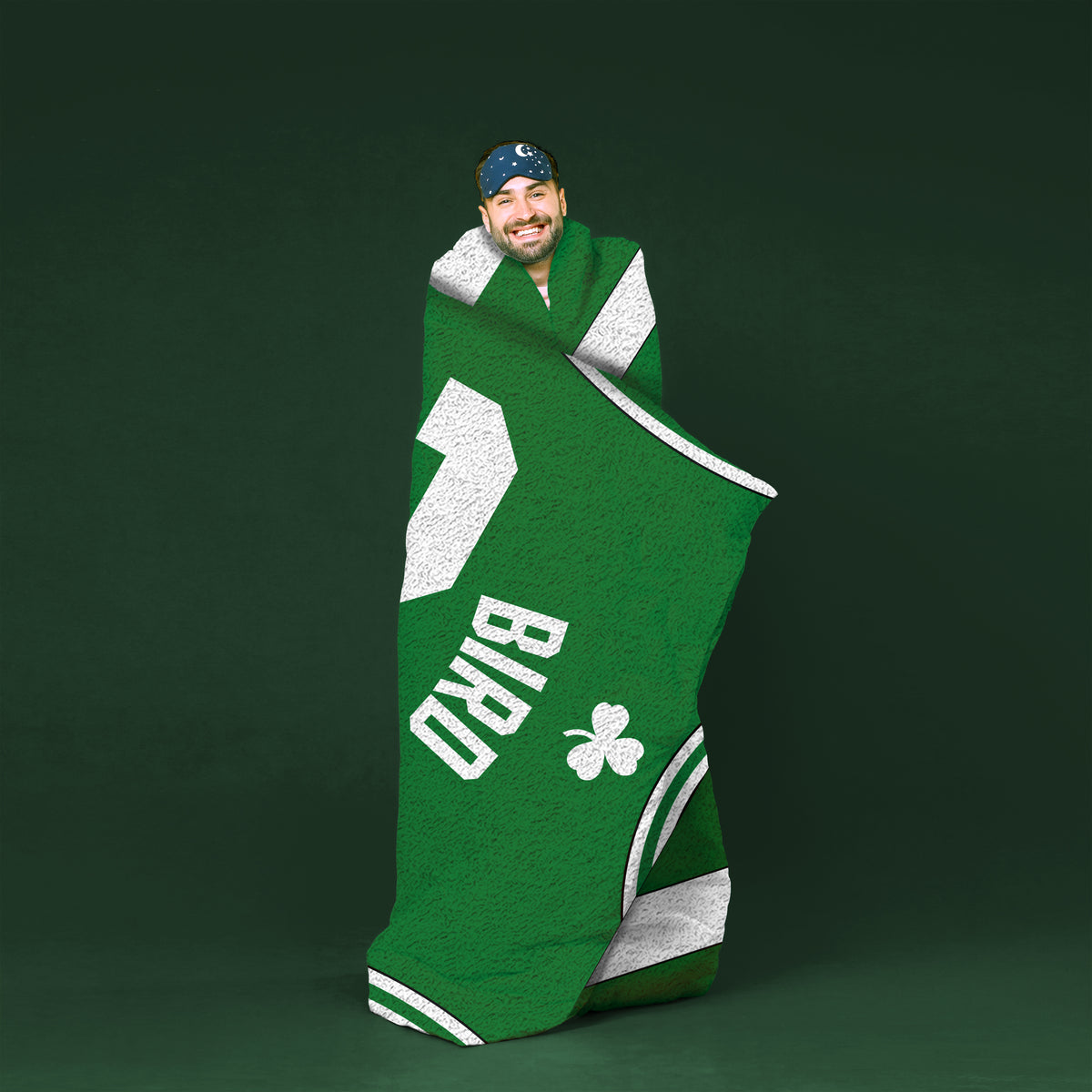 Celtics Larry Bird 60” x 80”Raschel Plush Blanket