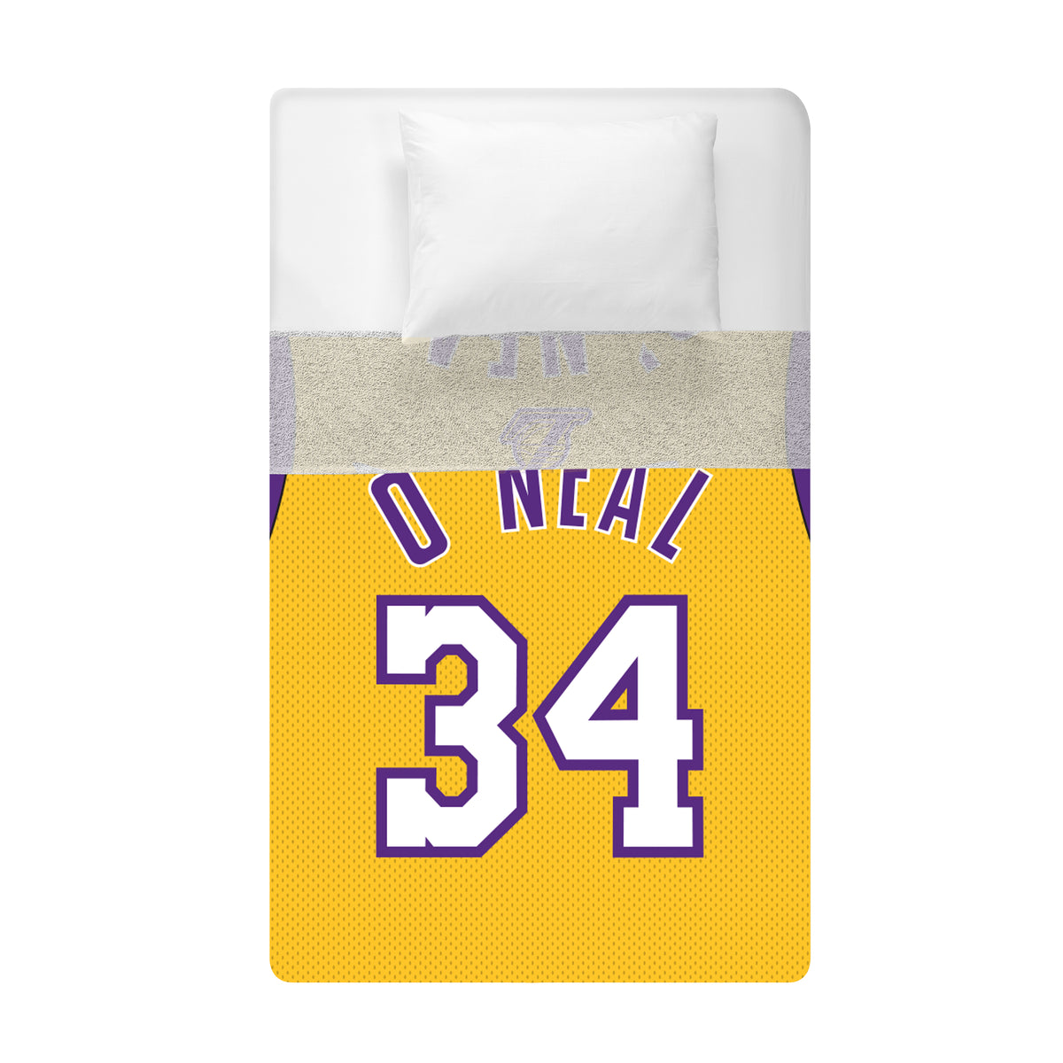Los Angeles Lakers Shaquille O&#39;Neal 60” x 80” Raschel Plush Blanket