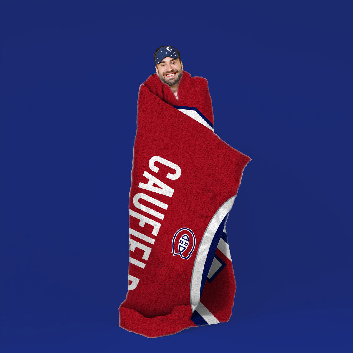 Montreal Canadiens Cole Caufield 60” x 80” Raschel Plush Blanket