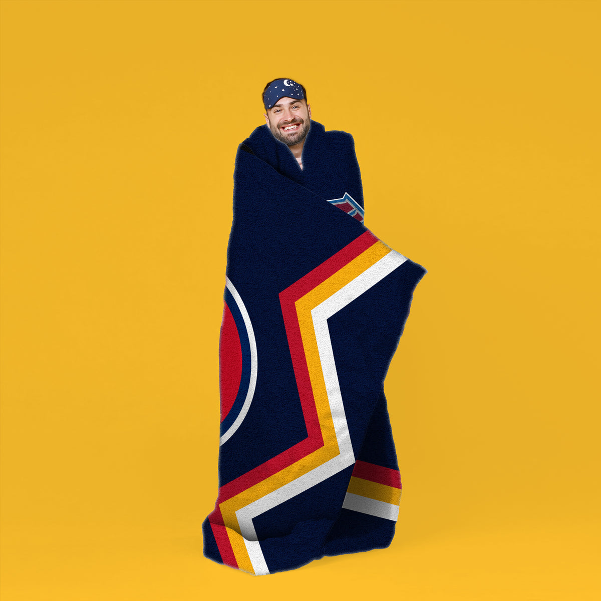 Colorado Avalanche Reverse Retro 60” x 80” Raschel Plush Blanket
