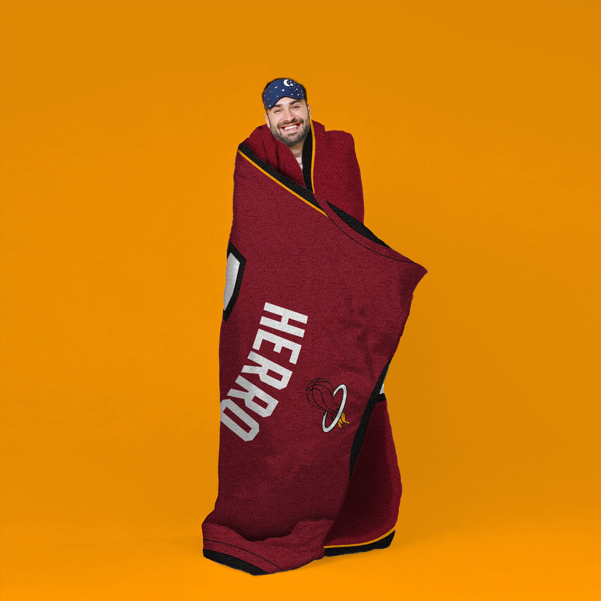 Miami Heat Tyler Herro 60” x 80”  Raschel Plush Blanket