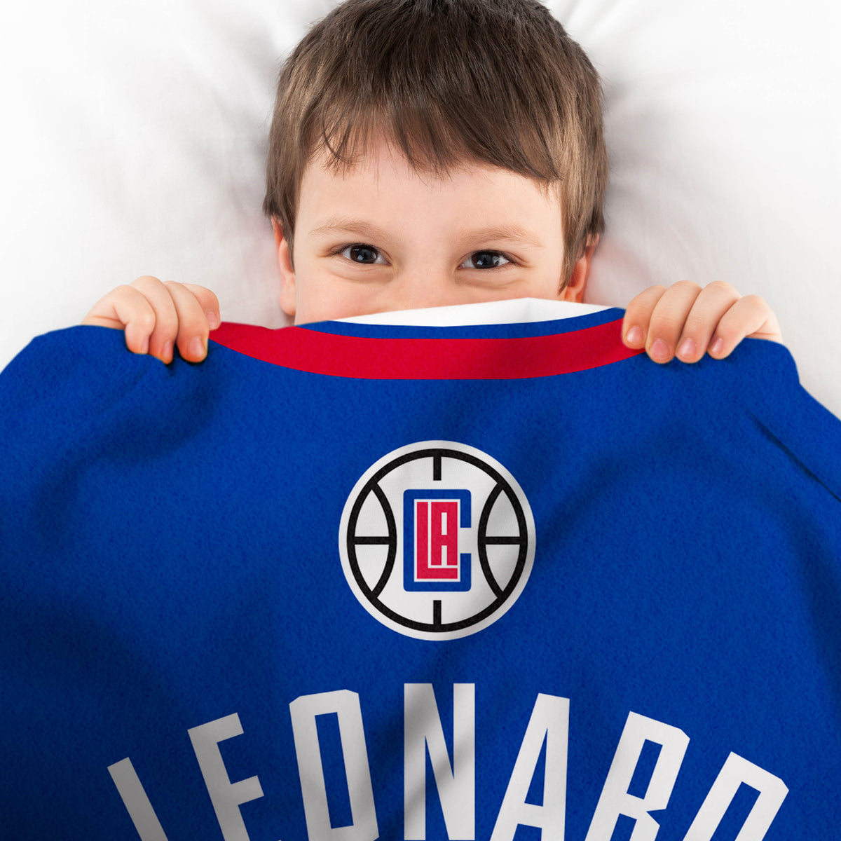 Los Angeles Clippers Kawhi Leonard 60” x 80” Plush Jersey Blanket
