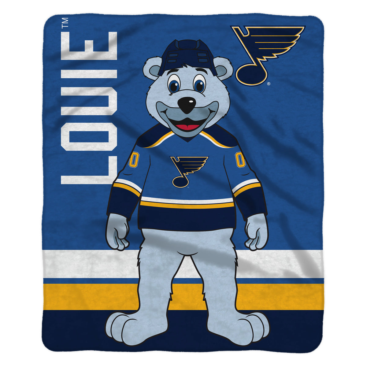 St. Louis Blues Louie 60” x 80” Raschel Plush Blanket