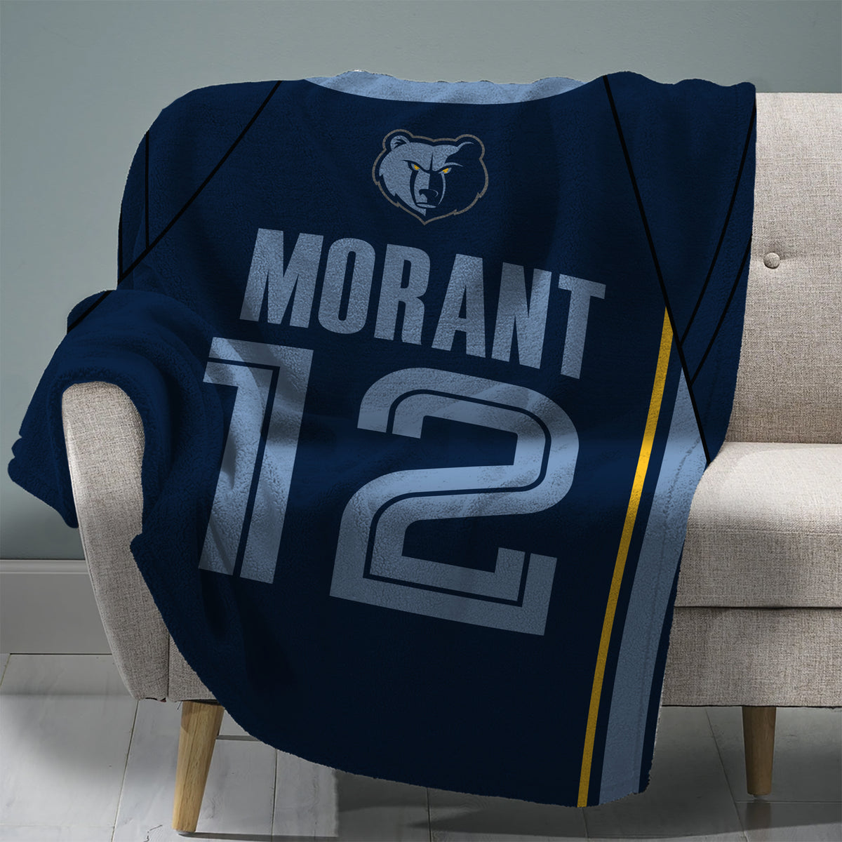 Memphis Grizzlies Ja Morant 60” x 80” Plush Jersey Blanket