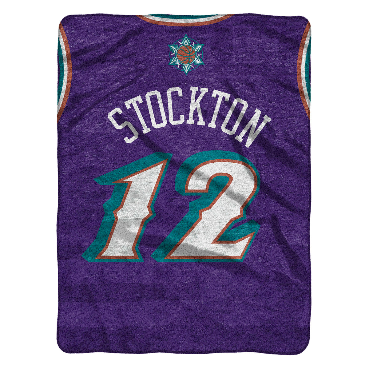 Utah Jazz John Stockton 60” x 80” Plush Jersey Blanket