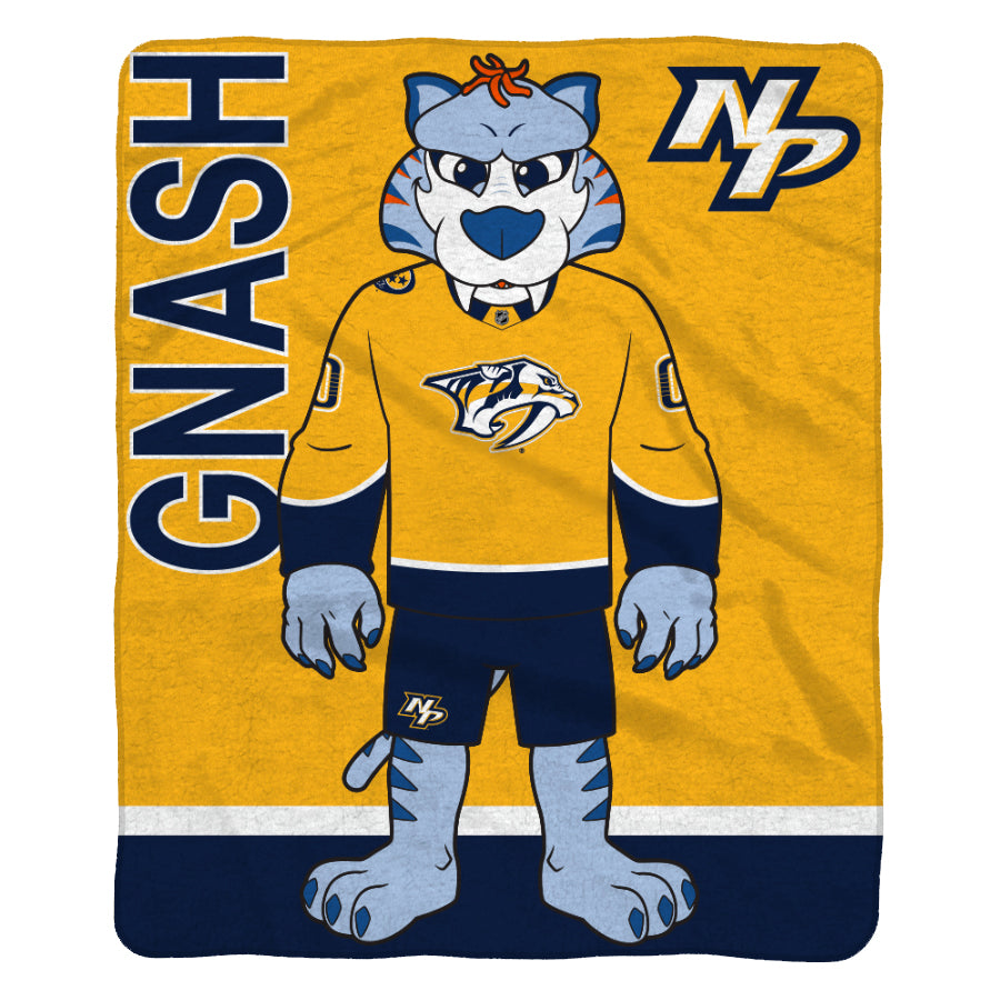 Nashville Predators Gnash 60” x 80” Plush Blanket