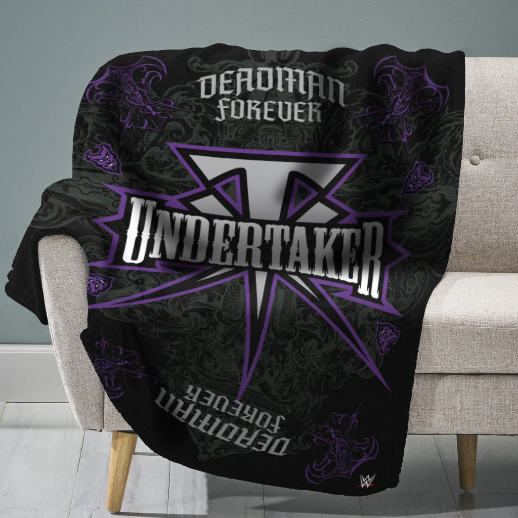 WWE The Undertaker 60” x 80” Raschel Plush Blanket