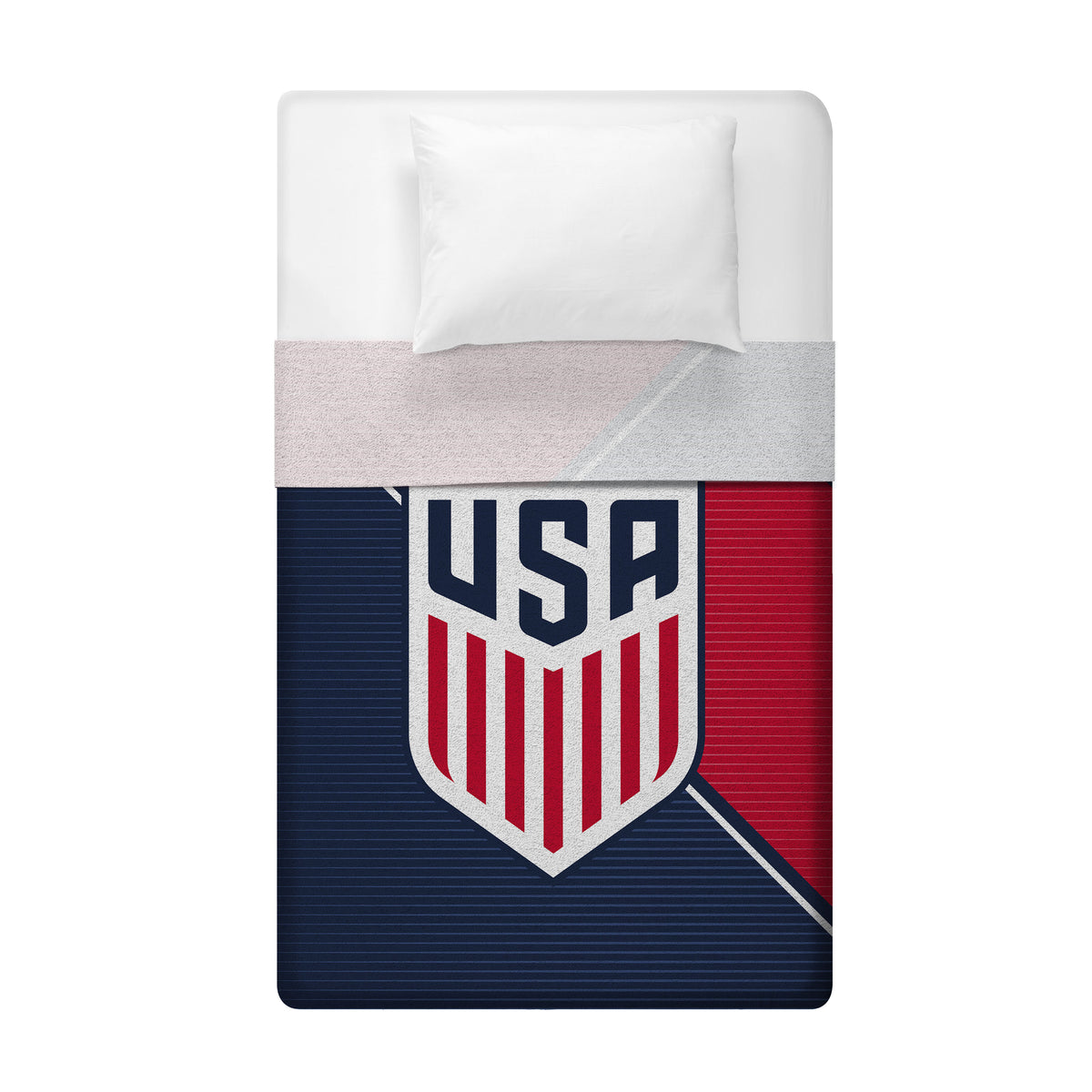 US Soccer Federation Logo 60” x 80” Raschel Plush blanket
